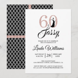 Rose 60 et Sassy | Invitation à la fête du 60e ann