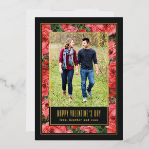 Rose à huile Frame Valentine's Day Carte photo - N