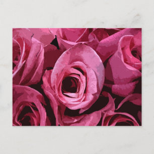 Rose Abstrakt Postkarte