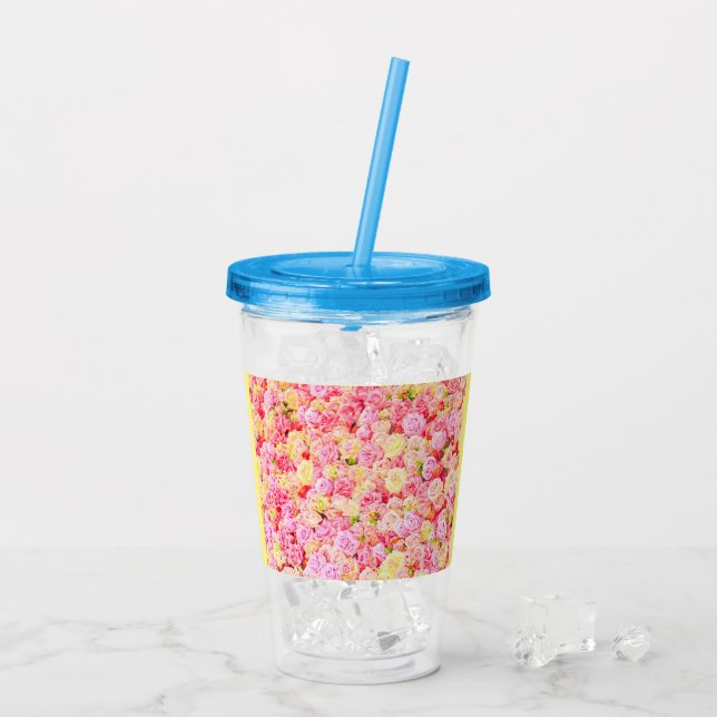 Rose Acryltrinkbecher (Rückseite Ice)