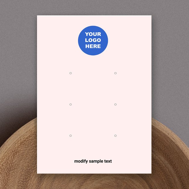 Rose Ajouter Votre Logo Carte D'Affichage À Trois  (Créateur téléchargé)