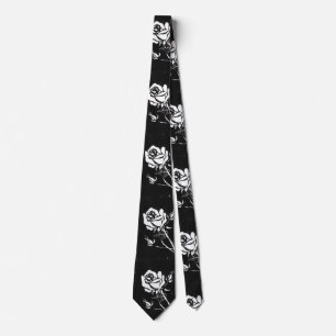 "Rose Alba" Blumengarten Neck Tie Krawatte