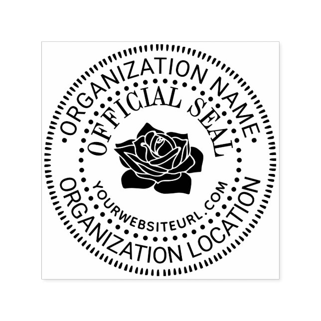 Rose Allgemeine URL für Offizielle Siegel Permastempel (Design)