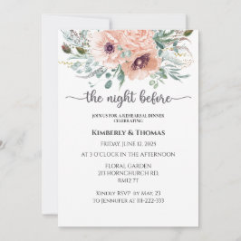 Rose am Abend vor der Probe Einladung