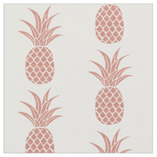 Rose-Ananas-Fabrik Stoff