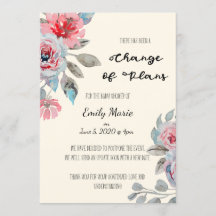 Rose Änderung der Pläne Kinderduschkarte