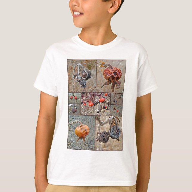 Rose Angesagt Collage T-Shirt (Vorderseite)