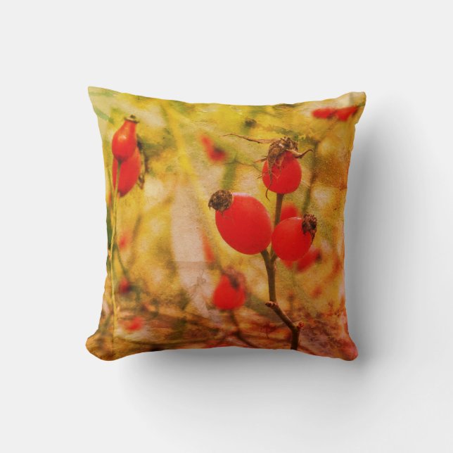 Rose angesagte Herbstfotografie Kunstkissen Kissen (Vorderseite)