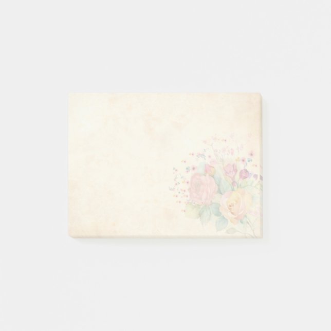 Rose - Anmerkungen Post-it Klebezettel (Vorderseite)