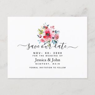 Rose Aquarellgarten, Rett unseres Datums Einladung