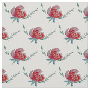 Rose Aquarellstoffe Stoff