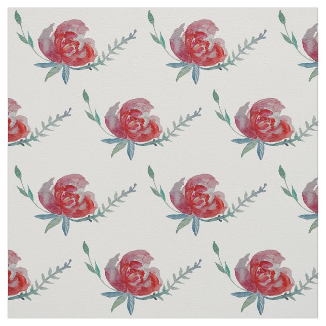 Rose Aquarellstoffe Stoff (Muster)
