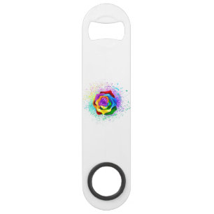 Rose arc-en-ciel coloré