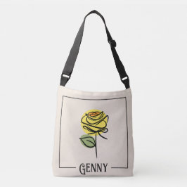 Rose Art Crossbody Bag Tragetaschen Mit Langen Trägern