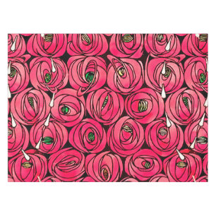 Rose Art Nouveau Rennie Macintosh Grafik Tischdecke