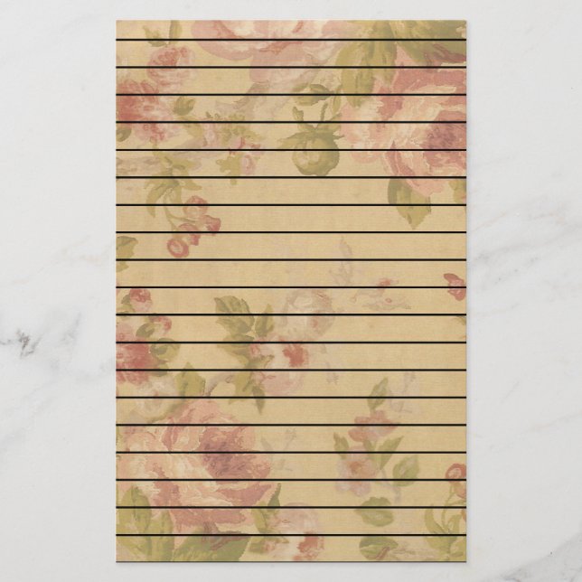 Rose Art Print Linde Briefpapier (Vorderseite)