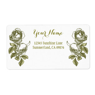 Rose Ätzen des weißen goldenen, individuellen Vers