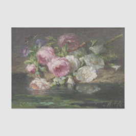 Rose auf dem Waldboden von Margaretha Roosenboom Seidenpapier