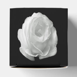 Rose auf schwarzem Hintergrund Geschenkschachtel