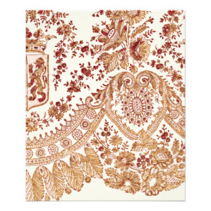 Rose aus Gold und Rot Fotodruck