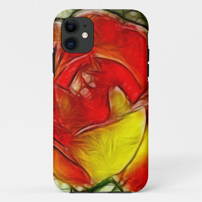 Rose aus Hartglas Case-Mate iPhone Hülle (Rückseite)