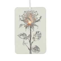 Rose aus hellem Metallischem Silber