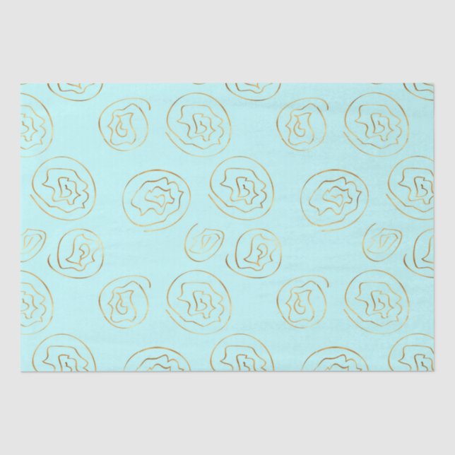 Rose aus Minze und Imitat Seidenpapier (Vorderseite)