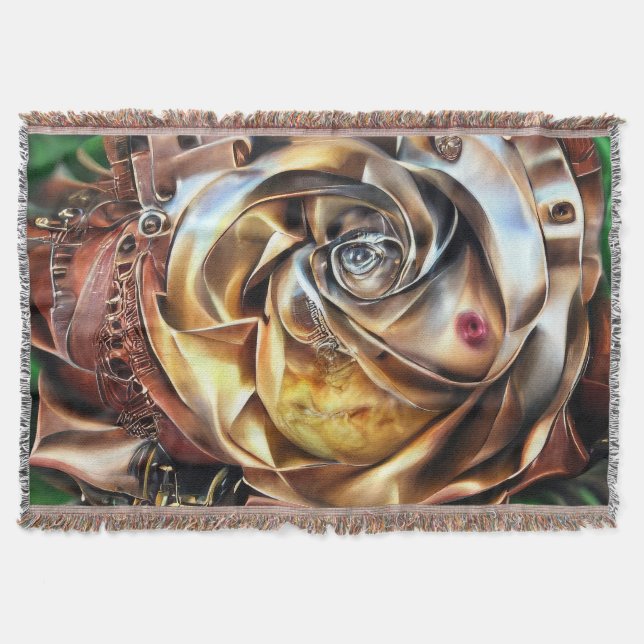 Rose aus Steampunken mit Oberflächengesicht - Mech Decke (Vorderseite)