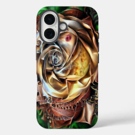 Rose aus Steampunken mit Oberflächengesicht - Mech iPhone 16 Hülle