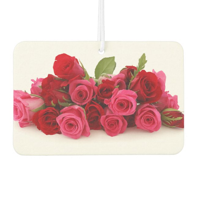 Rose Autolufterfrischer (Vorderseite)
