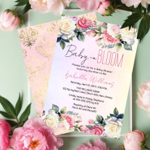 Rose Baby in Bloom Floral Baby Dusche