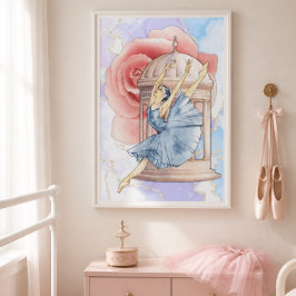 Rose Ballerina Poster