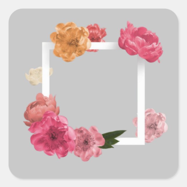 Rose Beauty Stickers | Elegant Floral Sticker Coll (Vorderseite)