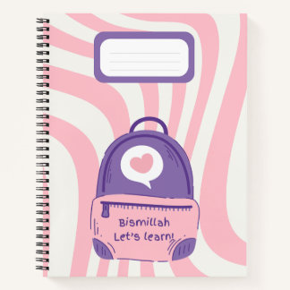 Rose "Bismillah Apprenons !" Carnet