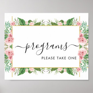 Rose Bitte nehmen Sie ein Sign Poster