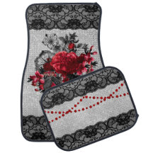 Rose & Black Lace Gothic Design