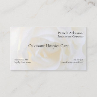 Rose blanche Carte de visite