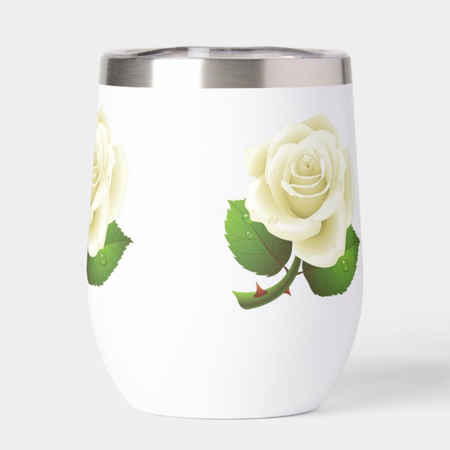 Rose blanche d'Austin (Arrière)
