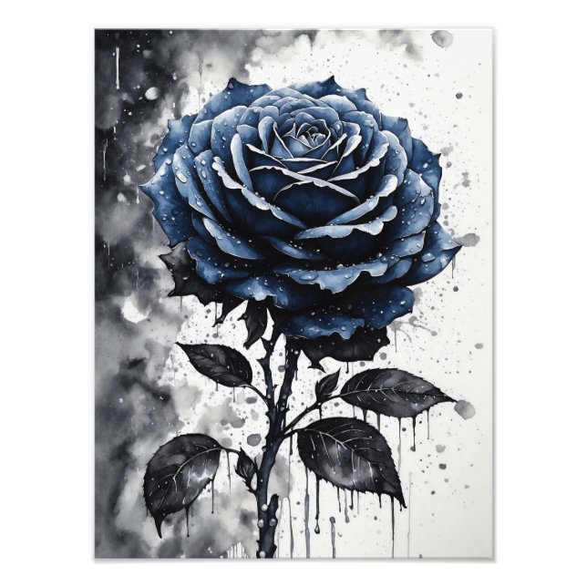 Rose - Blau Fotodruck (Vorne)