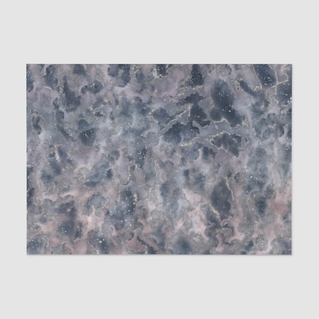 Rose Blau und Rot Rosa Abstrakte Aquarellfarbe Seidenpapier (Vorderseite)