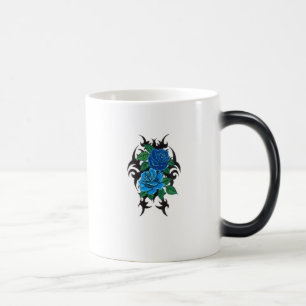 rose bleu double morphing tasse en céramique