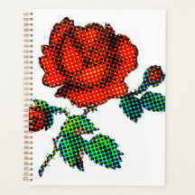 Rose Bloom Halftone Beaux-Arts