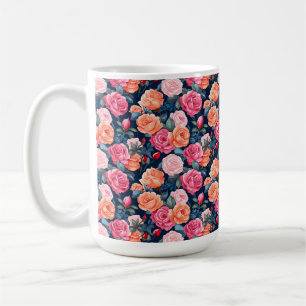 Rose Blooming Blume Muster-80037 Kaffeetasse