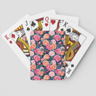 Rose Blooming Blume Muster-80037 Spielkarten