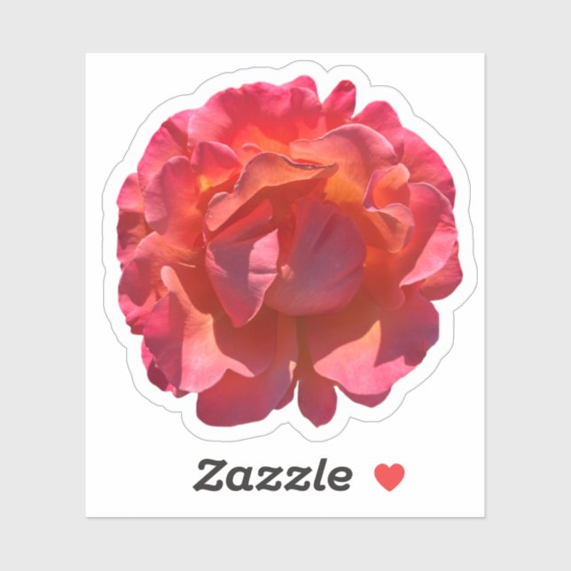 Rose Blossom Aufkleber (Blatt)