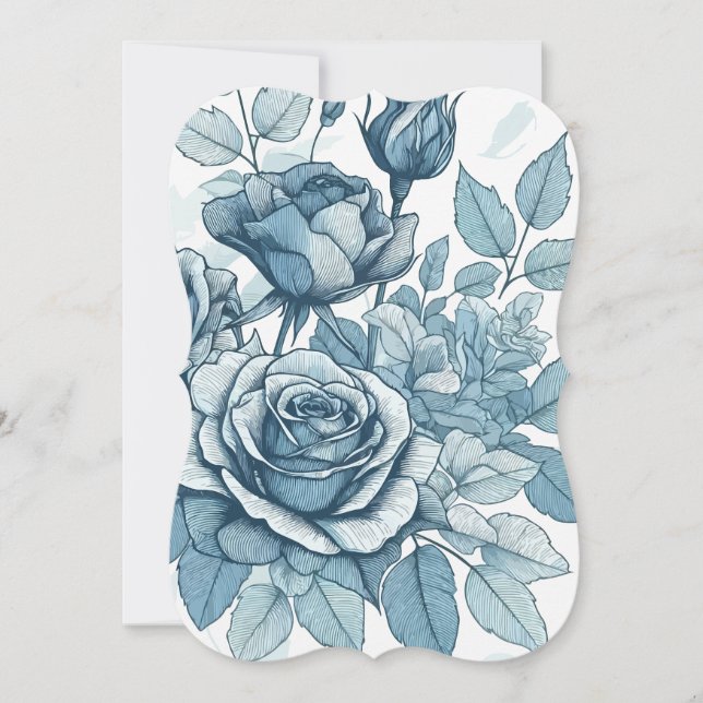 Rose Blue Card (Vorderseite)