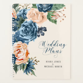 Rose Blue/Peach Wedding Plans ID584 Planer