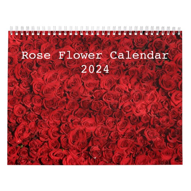 Rose Blume 2024 Kalender (Titelbild)