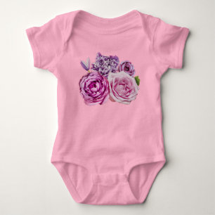 Rose Blume Baby Strampler