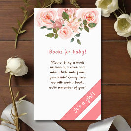 Rose Blume Babyduschbücher für Kinder Begleitkarte